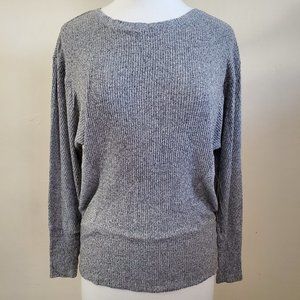 Express gray ribbed sweater